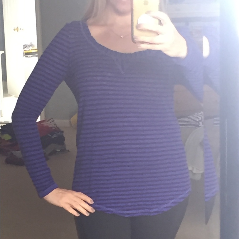 Banana Republic striped long sleeve top